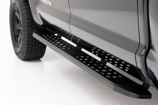 RPT2 Running Board Crew Cab Black Toyota Tundra 2WD/4WD (2007-2021) Rough Country