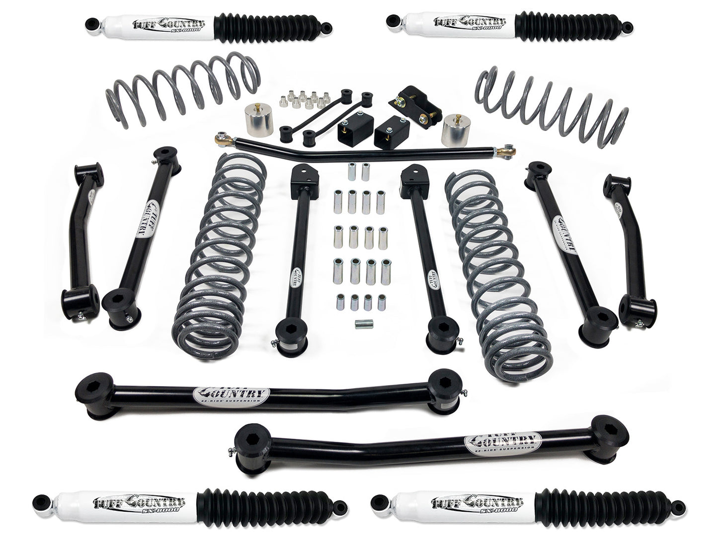 4 Inch Lift Kit 18-19 Jeep Wrangler JLU 4 Door Models Only Tuff Country