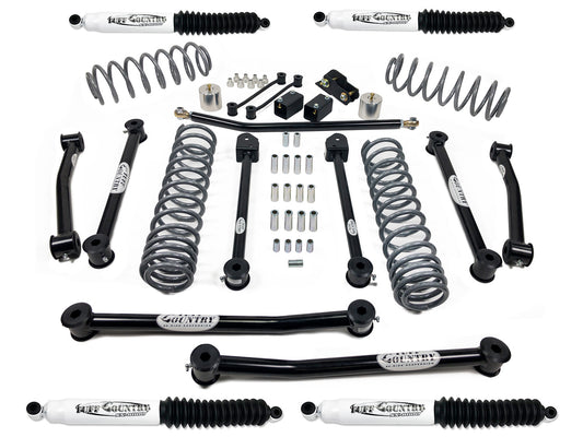 4 Inch Lift Kit 18-19 Jeep Wrangler JLU 4 Door Models Only Tuff Country