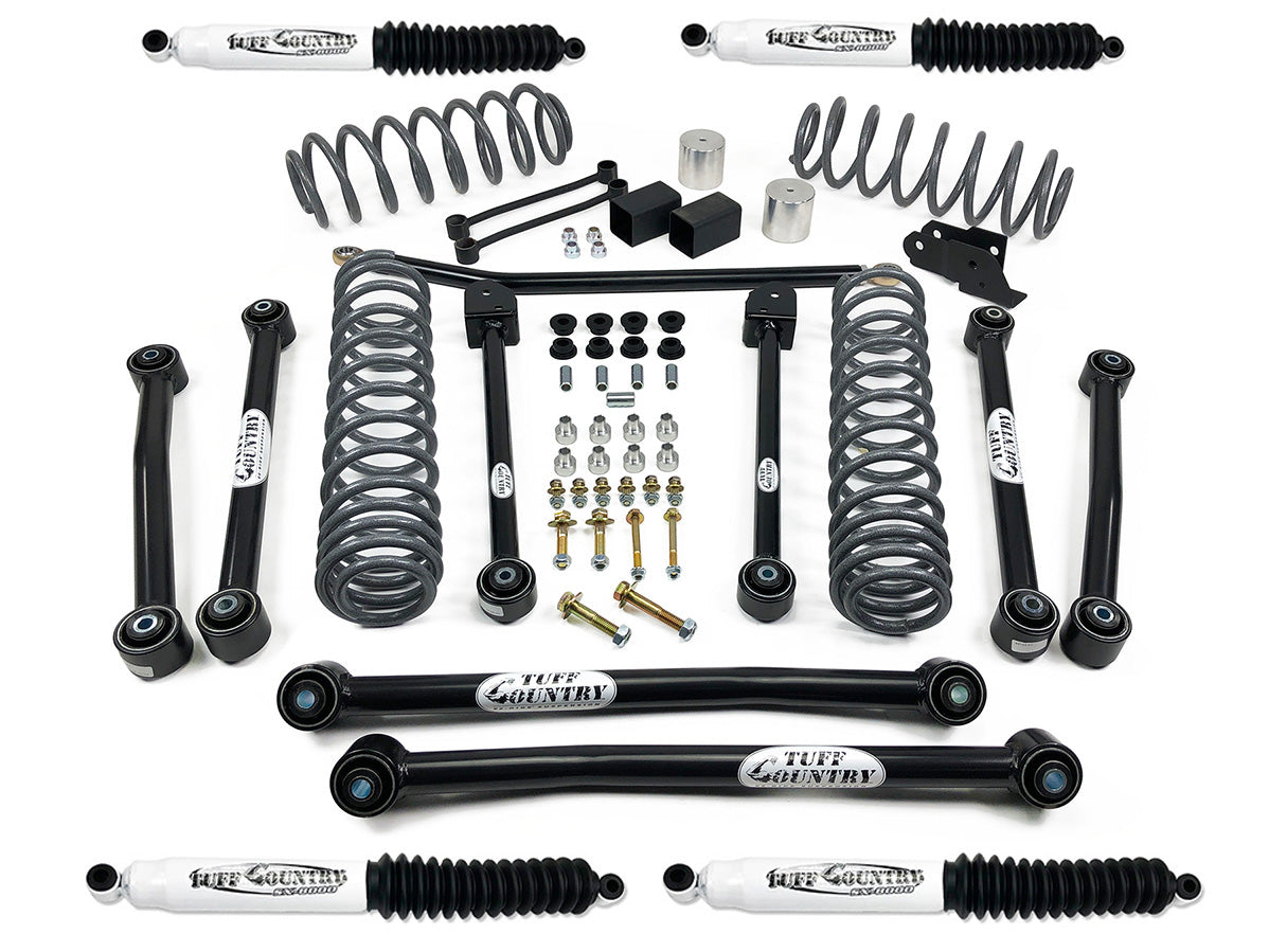 4 Inch Lift Kit 18-19 Jeep Wrangler JLU 4 Door Models Only EZ-Flex Tuff Country-2