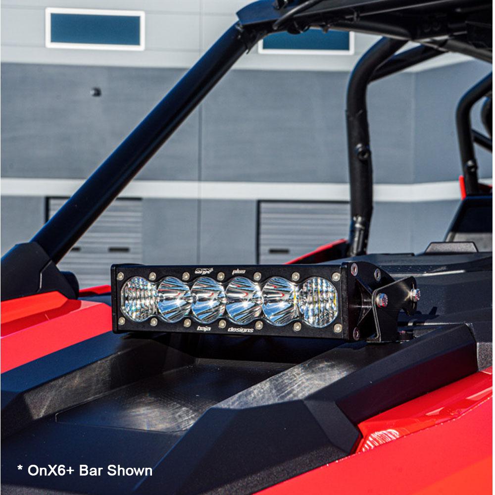 Polaris RZR Pro XP Hood Mount Light Kit 10 Inch S8 Baja Designs-1