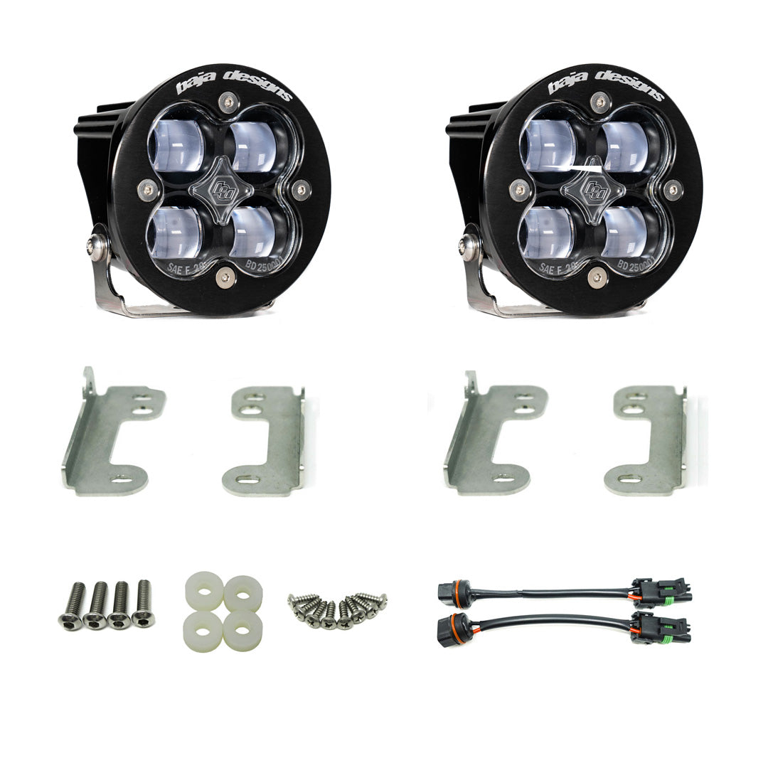 Jeep JL Fog Pocket Kit For 18-20 Wrangler JL Sahara Squadron SAE FPK Baja Designs-2