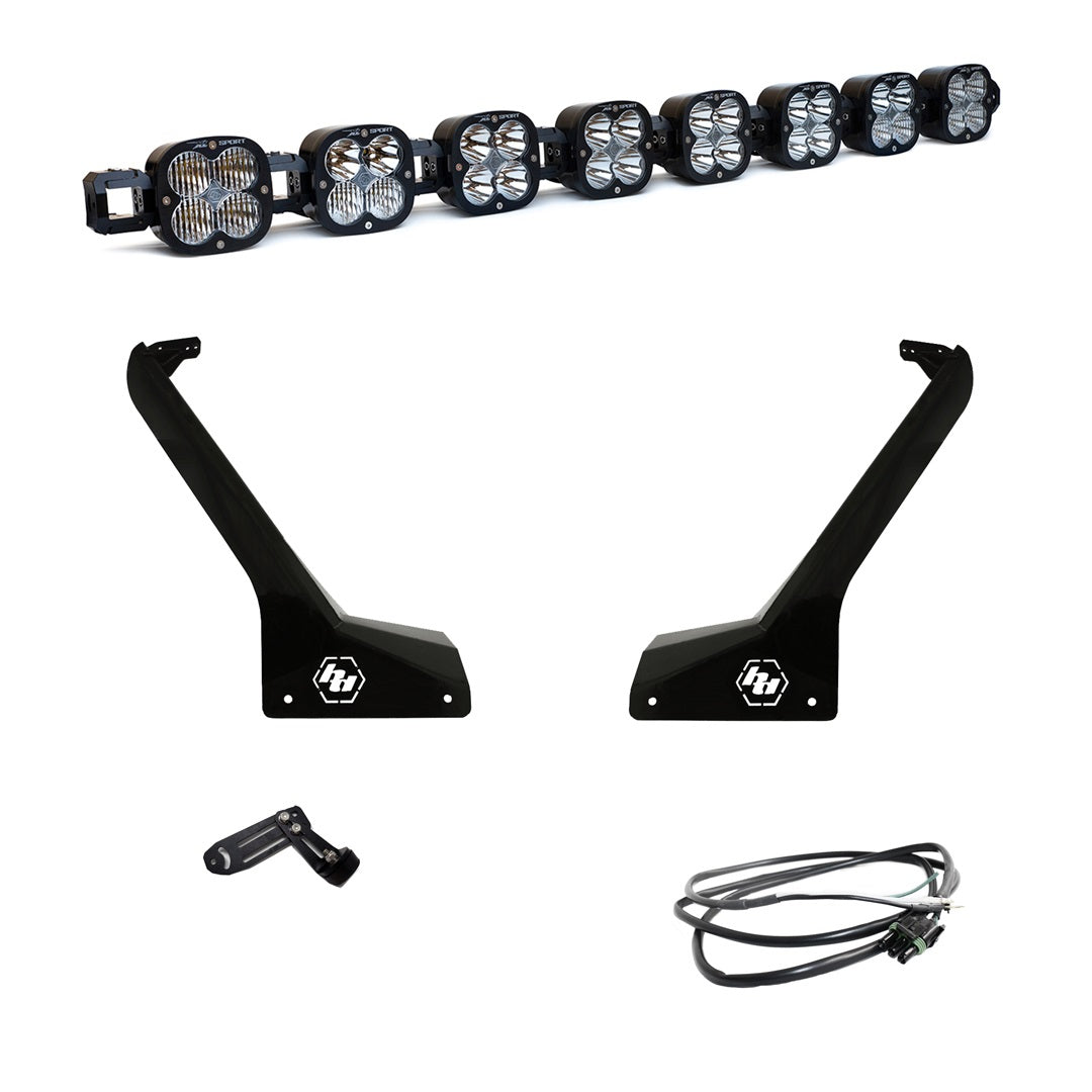 Jeep JL/JT Roof Bar LED Light Kit 8 XL Linkable Baja Designs