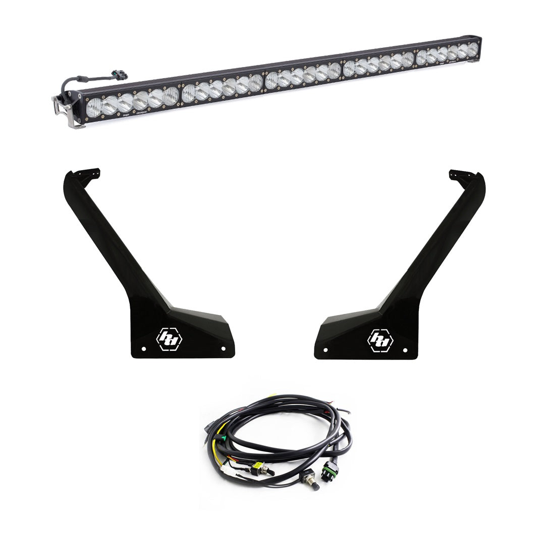 Jeep JL/JT Roof Bar LED Light Kit 50 Inch OnX6+ Baja Designs-2