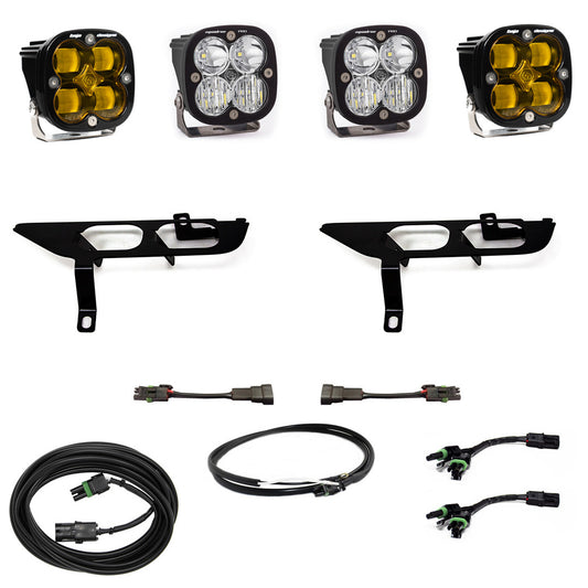 F-150 Fog Pocket Kit SAE Amber/Sport DC 21-On Ford F-150 Baja Designs