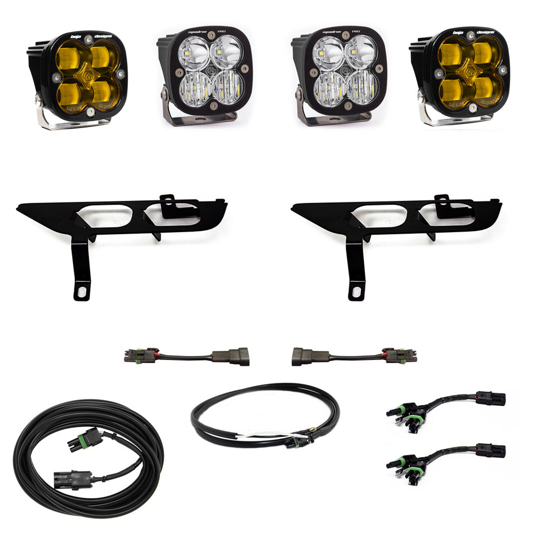 Ford, F150, (21-On), FPK, SAE Amber/Pro DC, Up w/o DRL Baja Designs