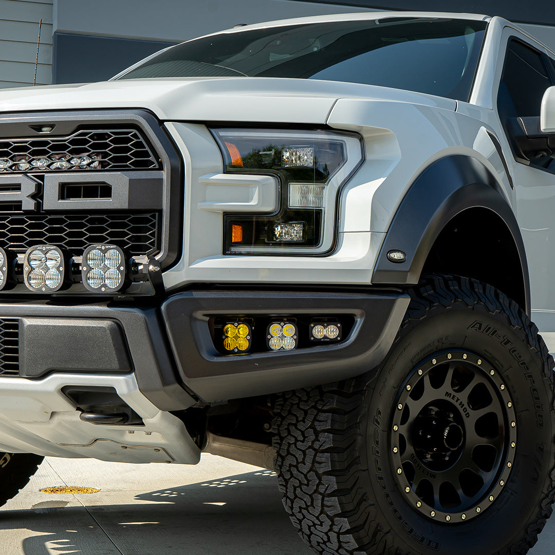 Raptor Fog Light Kit 17-18 F-150 Raptor Fog Pocket Kit SAE Sportsmen Baja Designs