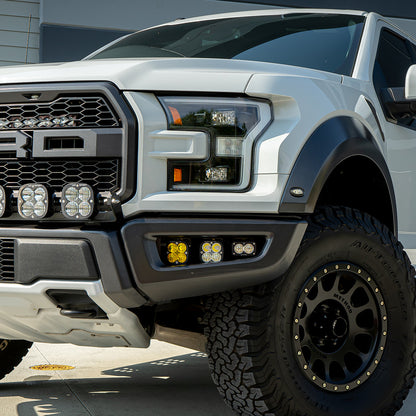 Raptor Fog Light Kit 17-18 F-150 Raptor Fog Pocket Kit SAE Sportsmen Baja Designs
