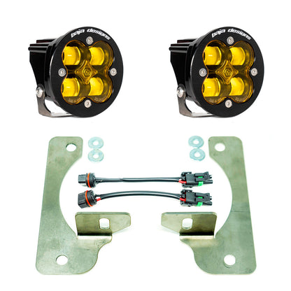 Jeep JL Fog Light Squadron-R 18-Pres Wrangler JL Rubicon Fog Pocket Kit Baja Designs