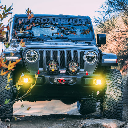 Jeep JL Fog Light Squadron-R 18-Pres Wrangler JL Rubicon Fog Pocket Kit Baja Designs-2