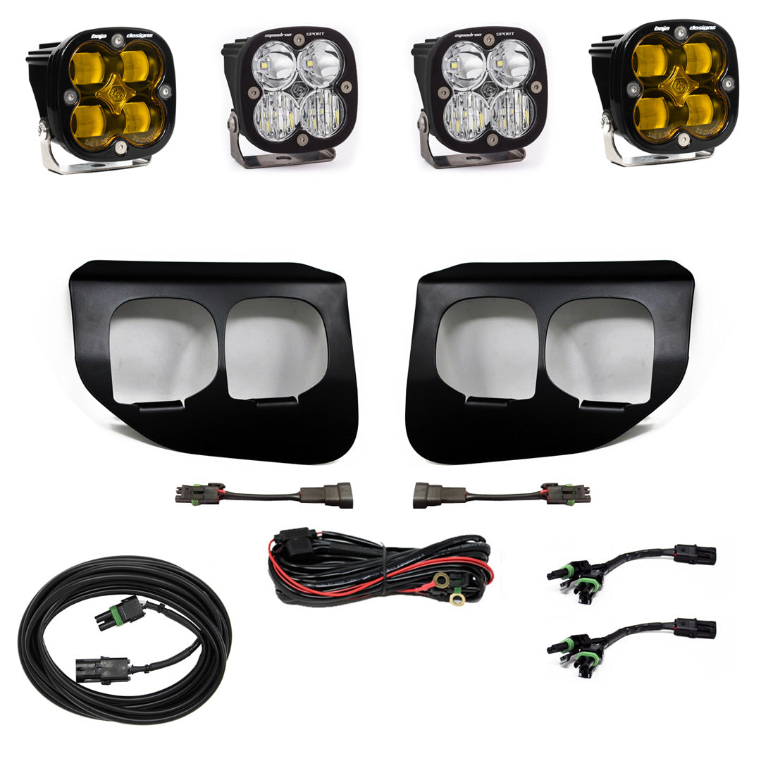 Ford Super Duty (20-On) Fog Lights Dual FPK Amber SAE/Sport DC Baja Designs-3