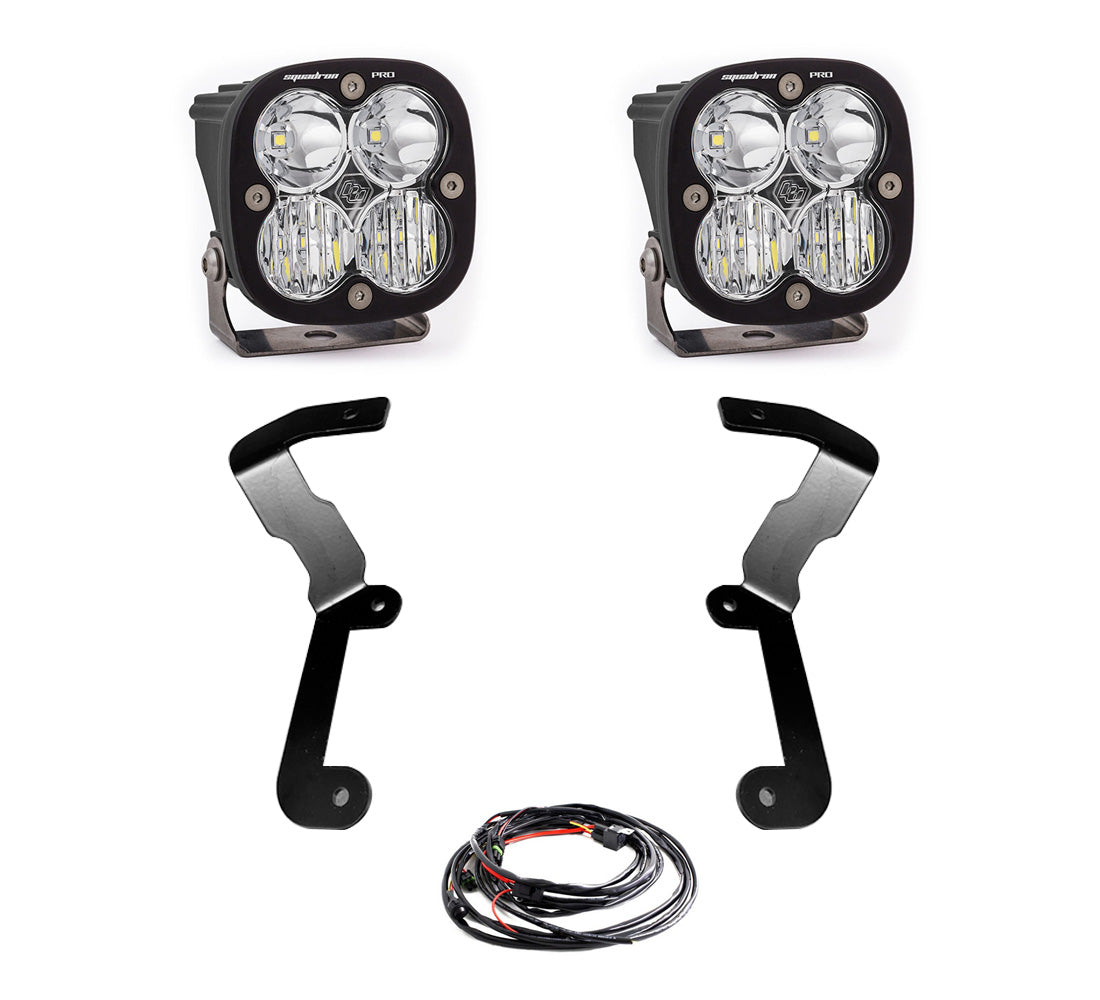 Baja Designs 19-22 GMC Sierra 1500 Squadron Pro A Pillar Light Kit Baja Designs