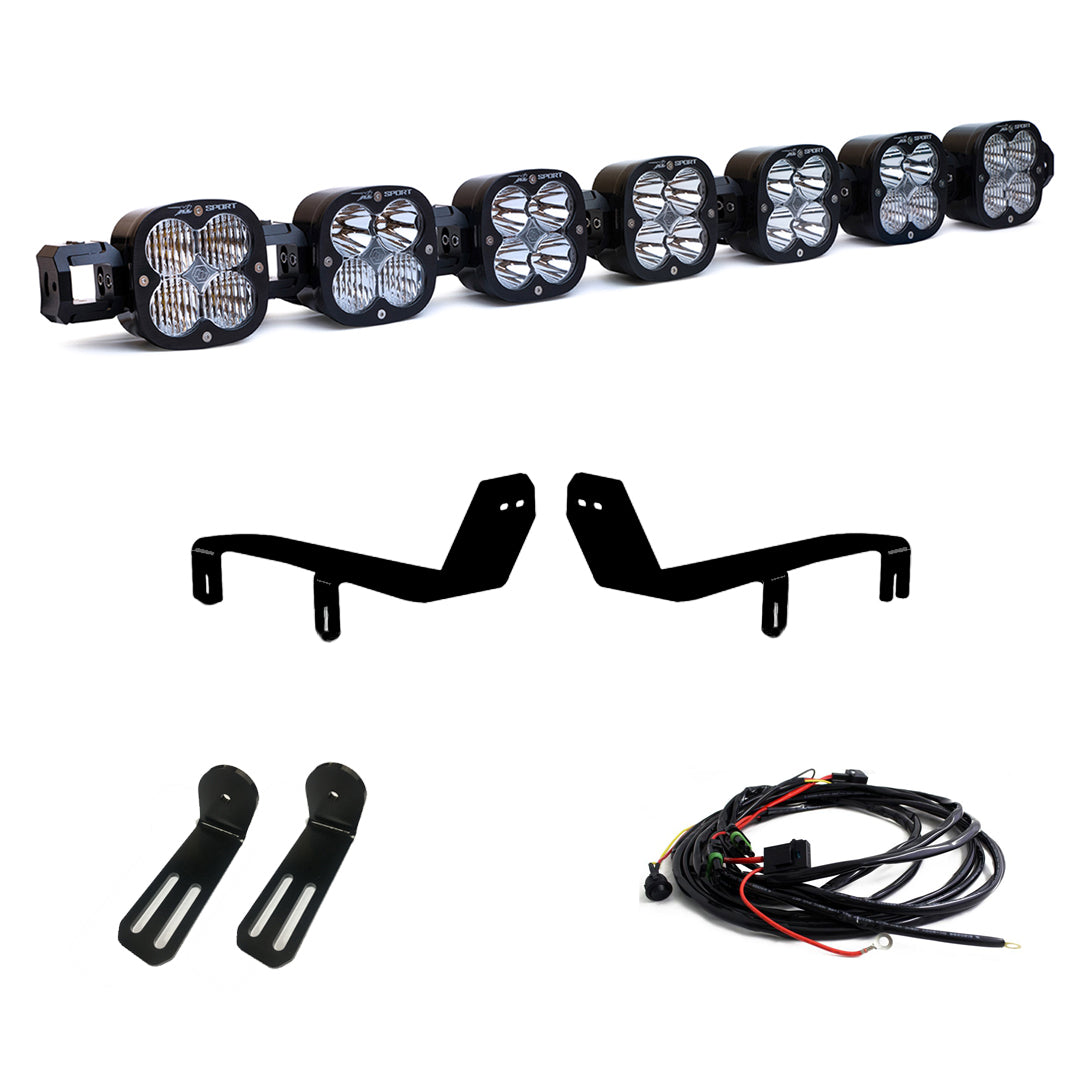 7 XL Linkable LED Light Kit For 17-19 Ford Super Duty Baja Designs-4