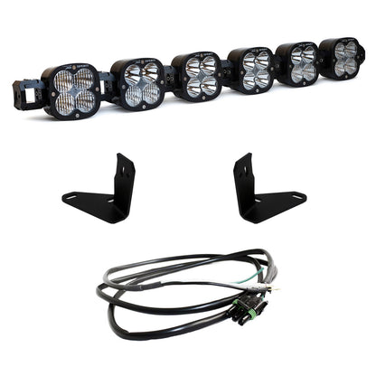 6 XL Linkable Light Bar Kit 21-Up Ford Bronco Steel Bumper Mount w/Upfitter Desgins Baja Designs