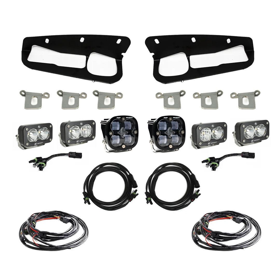 Baja Designs Bronco Clear SAE Fog Pocket Kit 21-Up Ford Bronco Baja Designs