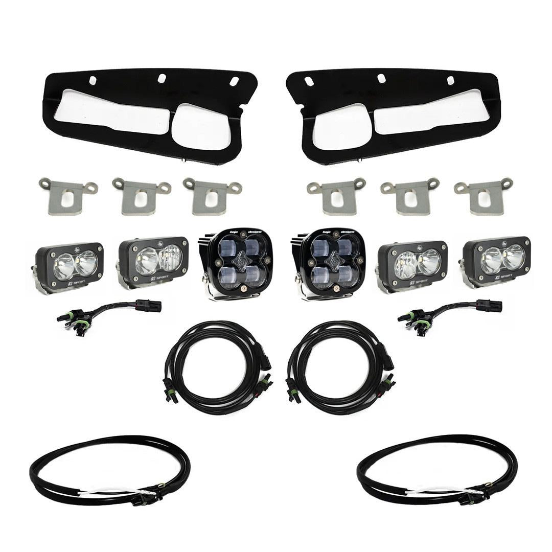 Baja Designs Bronco Clear SAE Fog Pocket Kit 21-Up Ford Bronco w/Upfitter Baja Designs