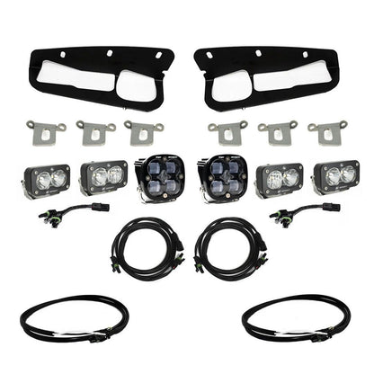 Bronco Clear SAE Fog Pocket Kit 21-Up Ford Bronco w/Upfitter Baja Designs