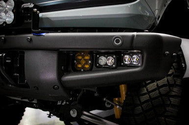 Bronco Amber SAE Fog Pocket Kit 21-Up Ford Bronco Baja Designs-1