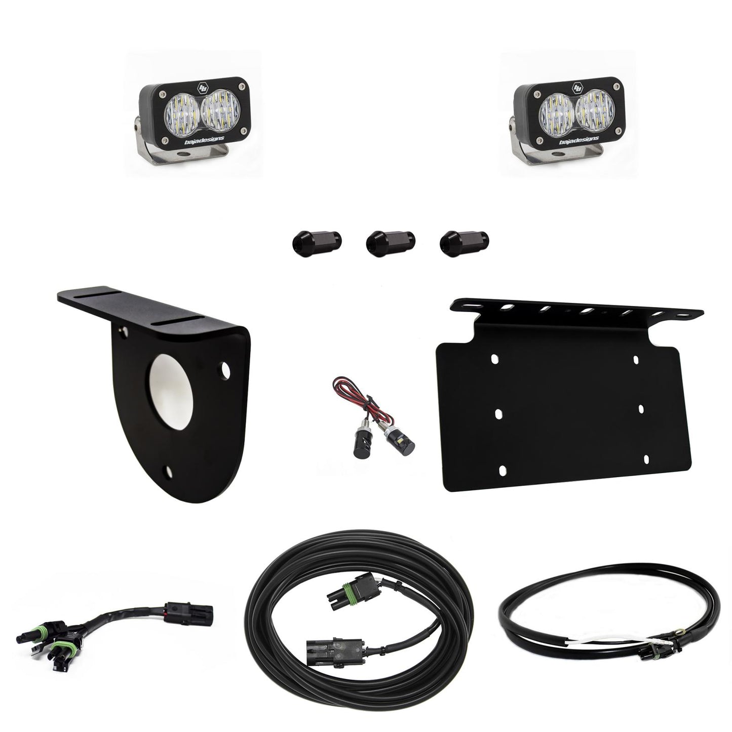 Baja Designs Bronco Dual S2 Sport W/C Reverse Kit w/Lic Plate w/Upfitter 21-Up Ford Bronco Baja Designs