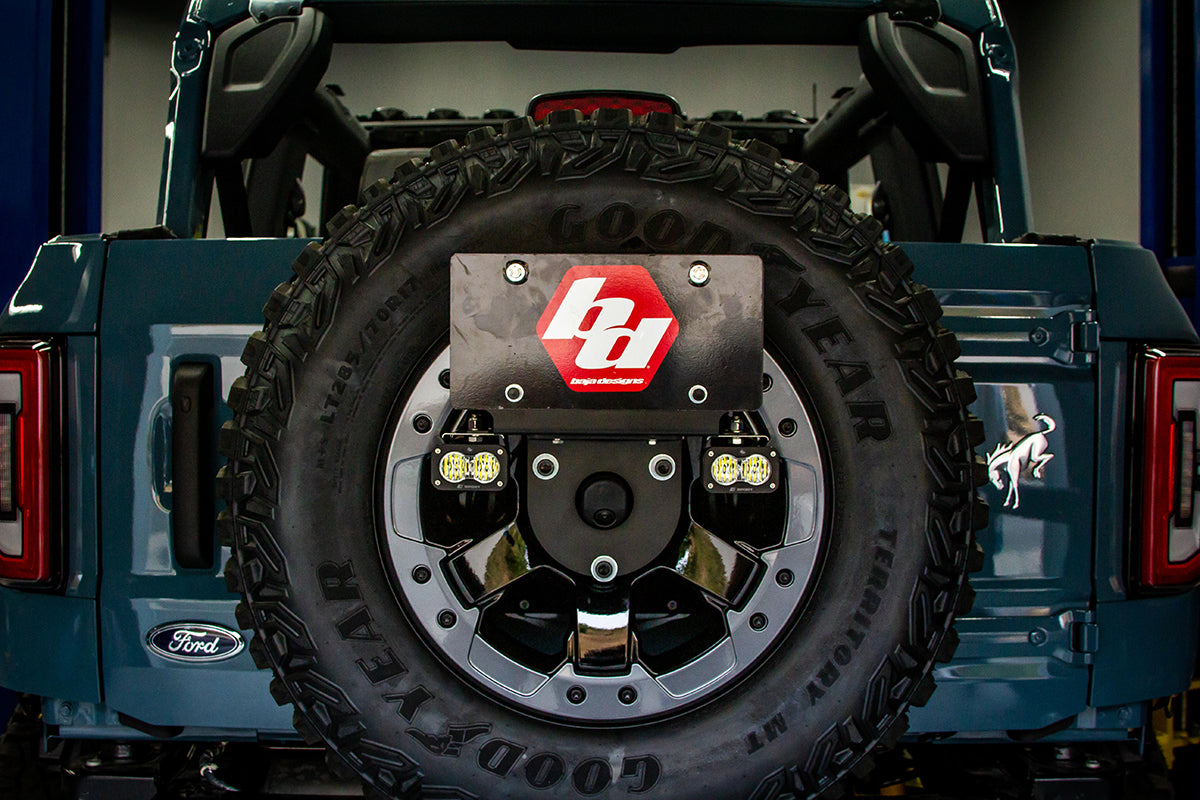 Baja Designs Bronco Dual S2 Sport W/C Reverse Kit w/Lic Plate w/Upfitter 21-Up Ford Bronco Baja Designs