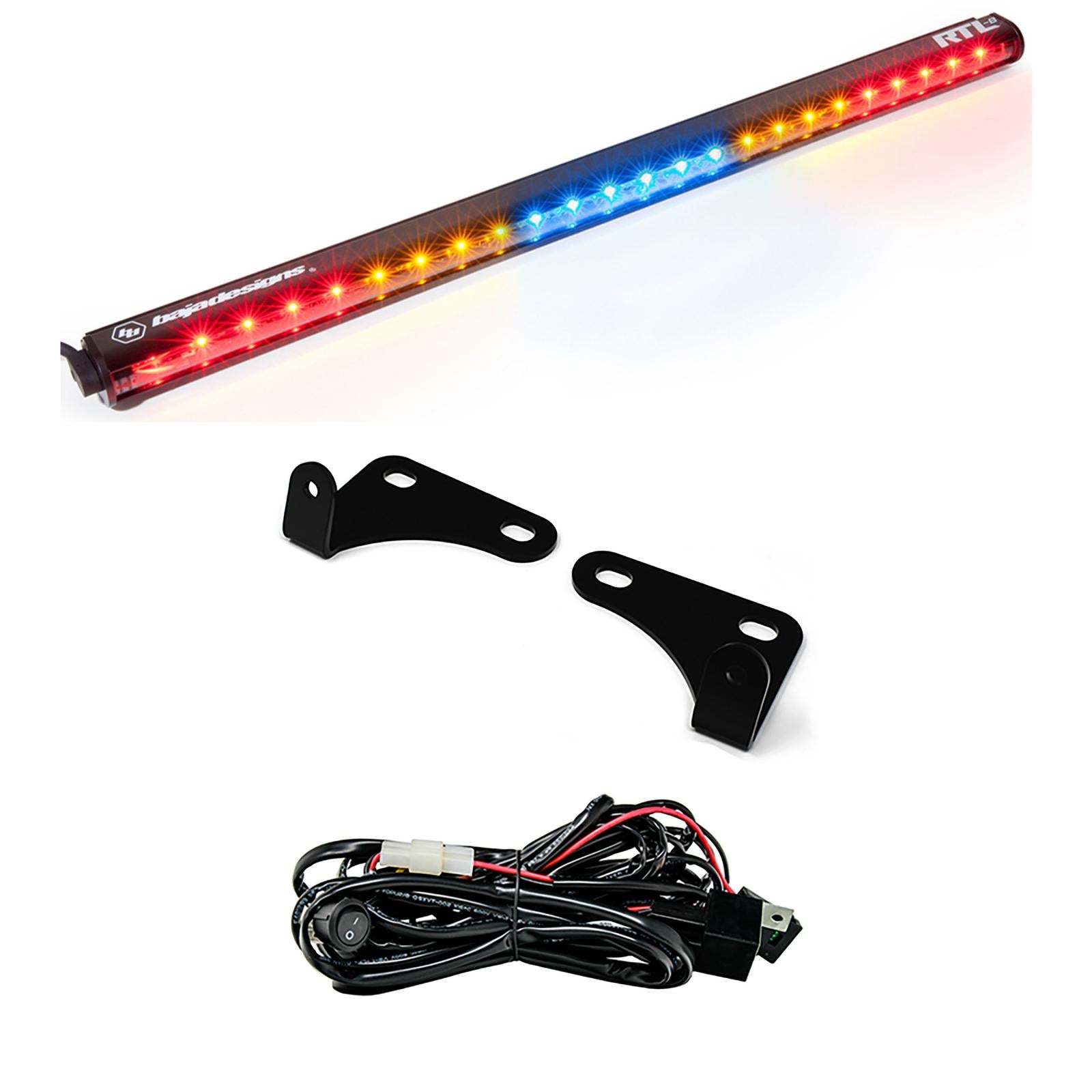 Baja Designs Polaris RZR 15-18 2 Seat 30 Inch RTL Rear Light Bar with Bracket Kit Baja Designs