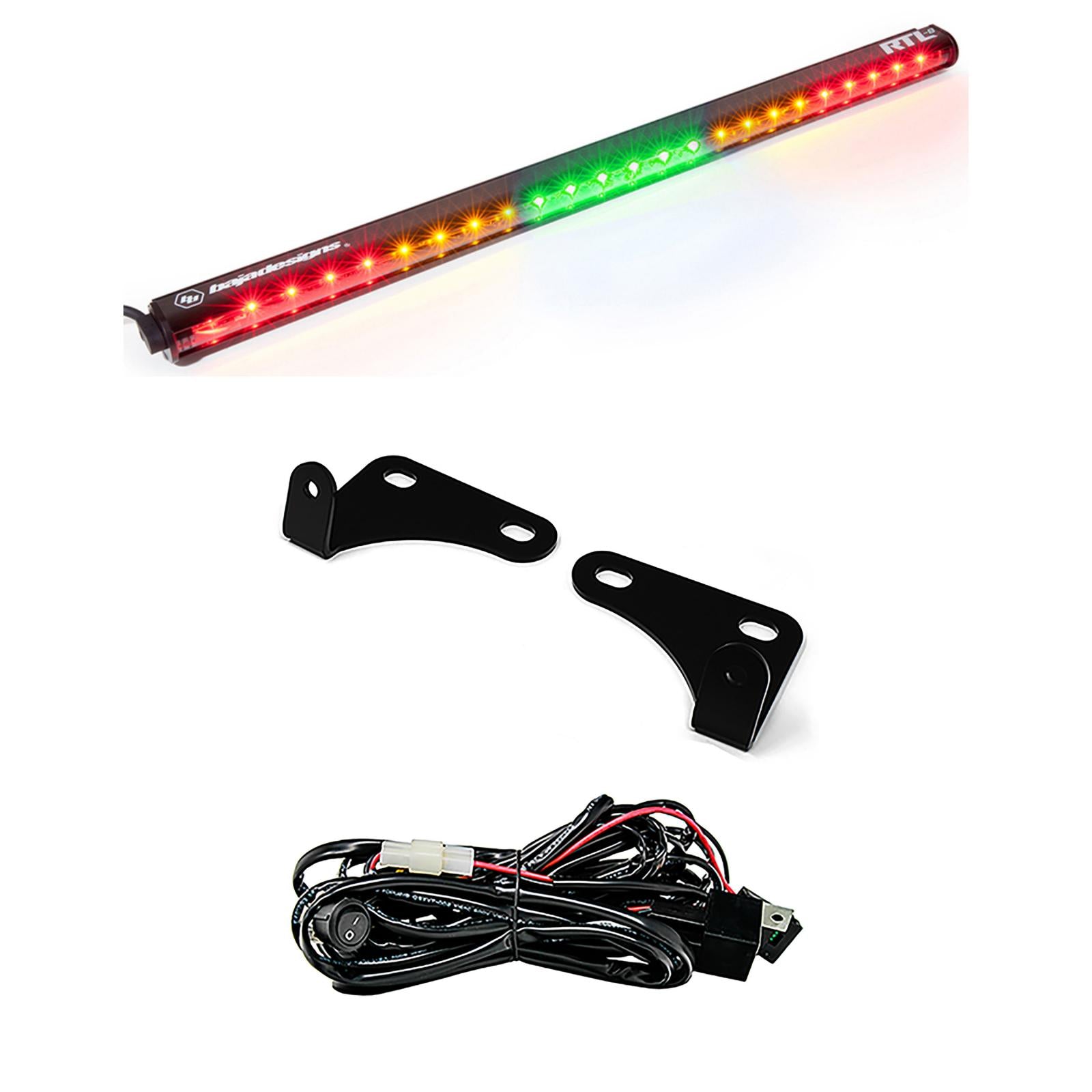 Polaris RZR 15-18 2 Seat 30 Inch RTL Rear Light Bar with Bracket Kit Baja Designs-1