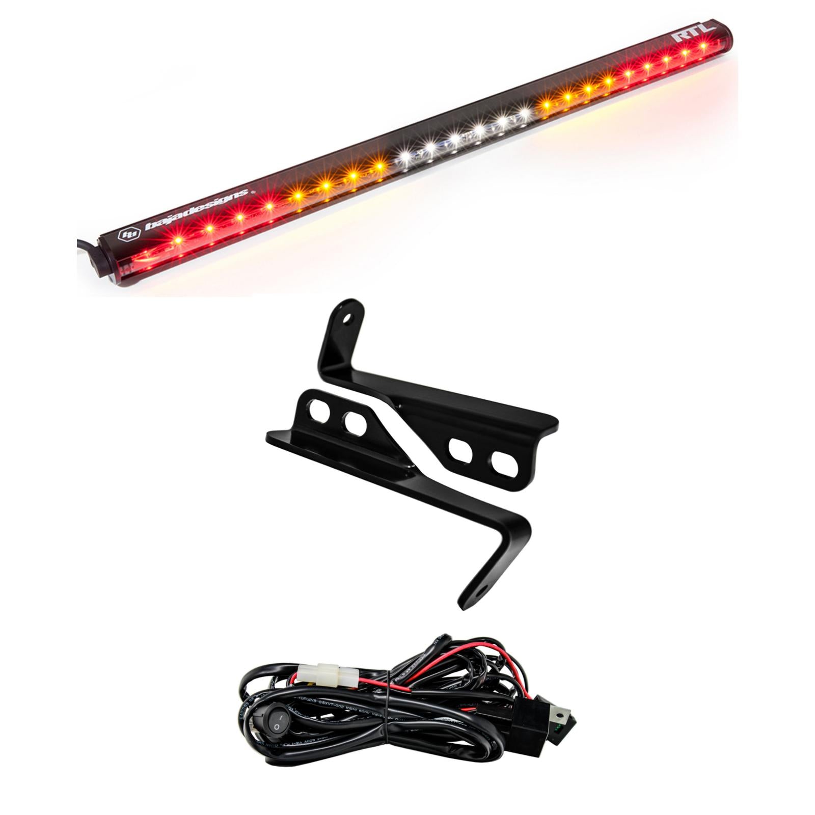 Baja Designs Polaris RZR 15-18 4 Seat 30 Inch RTL Rear Light Bar with Bracket Kit Baja Designs