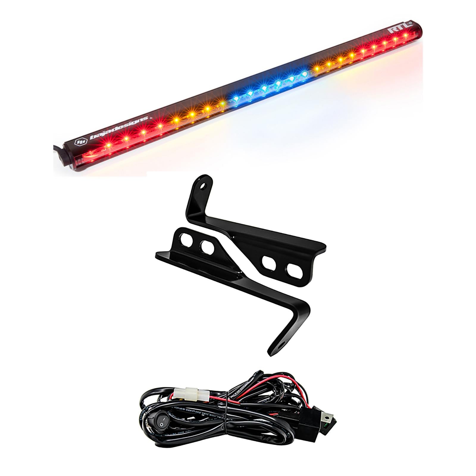 Baja Designs Polaris RZR 15-18 4 Seat 30 Inch RTL Rear Light Bar with Bracket Kit Baja Designs