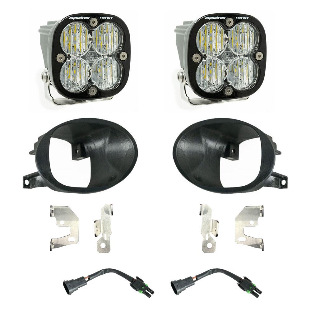 Squadron Sport Fog Pocket Kit 19-24 Sprinter 1500/2500/3500 (Wide Cornering; Clear) Baja Designs