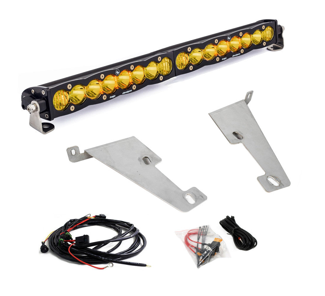 2022 Toyota Tundra 20 Inch S8 Behind Bumper Kit Amber Non-Hybrid Baja Designs