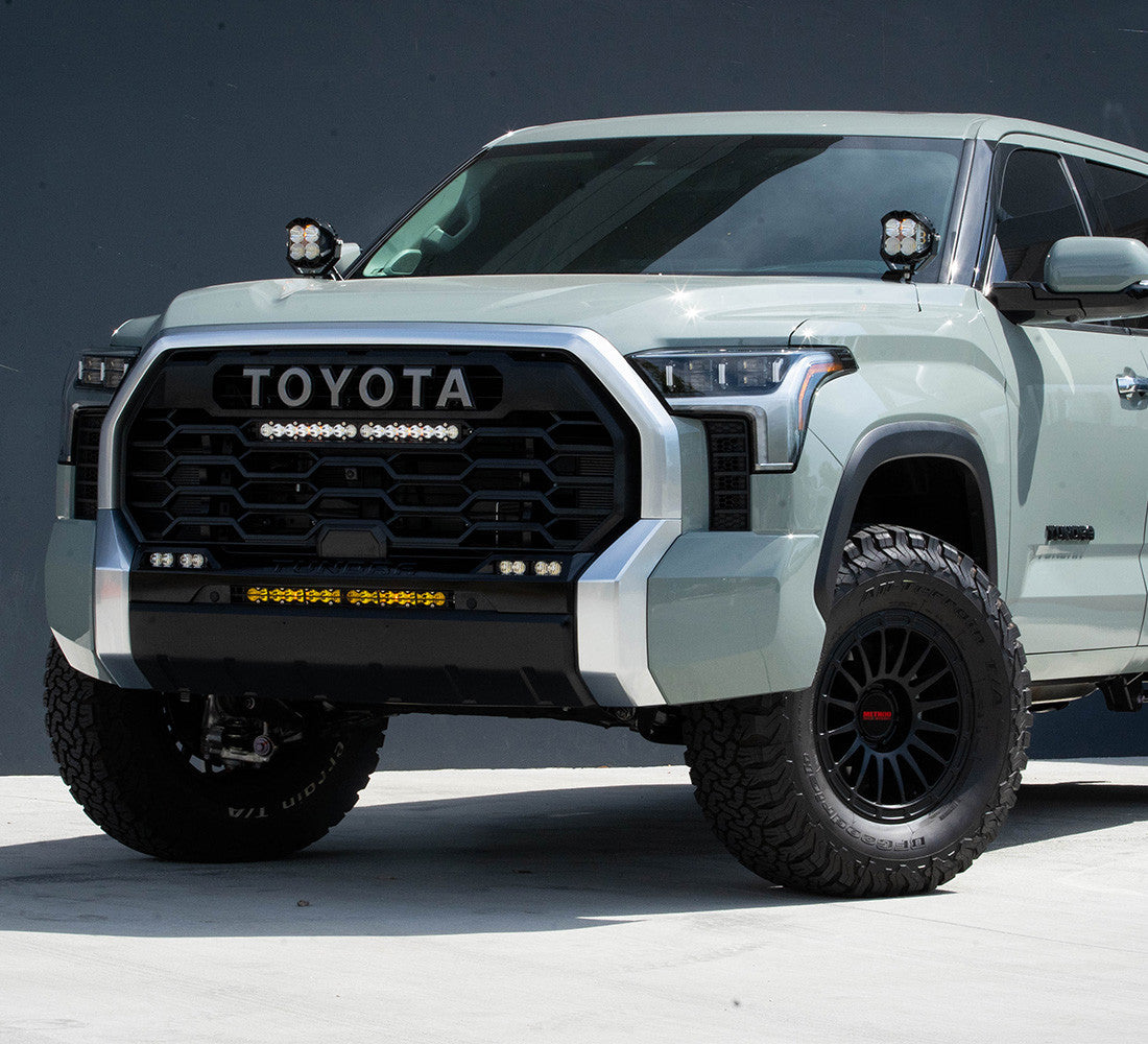 2022 Toyota Tundra 20 Inch S8 Behind Bumper Kit Amber Non-Hybrid Baja Designs-1