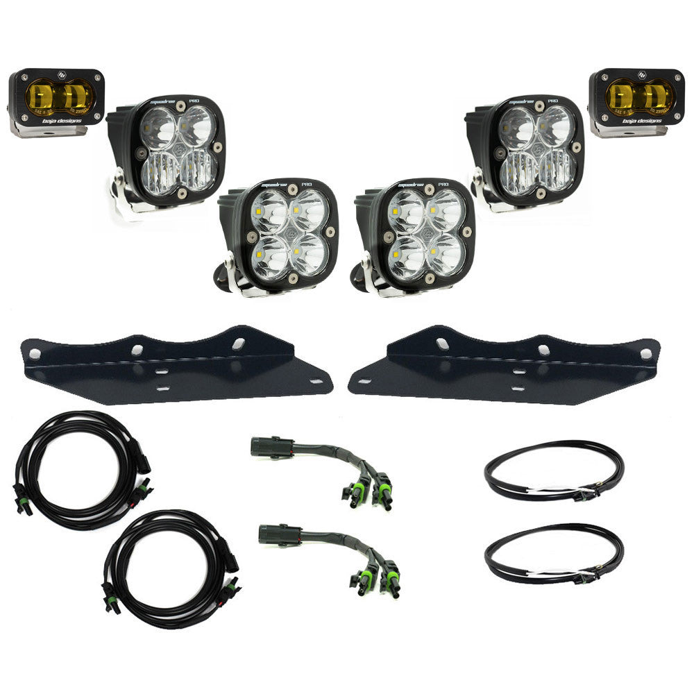 Ford Raptor (17-20) Fog Pocket Kit S2 SAE Amber Pro Baja Designs