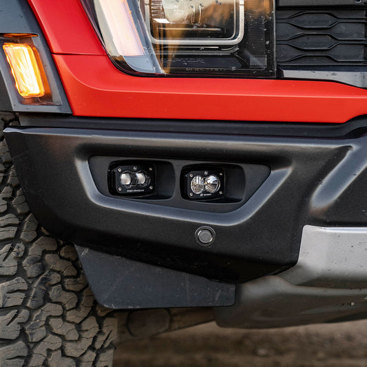 S2 SAE Amber/S2 Sport Fog Pocket Kit Fits 21-On Ford Raptor Baja Designs-1