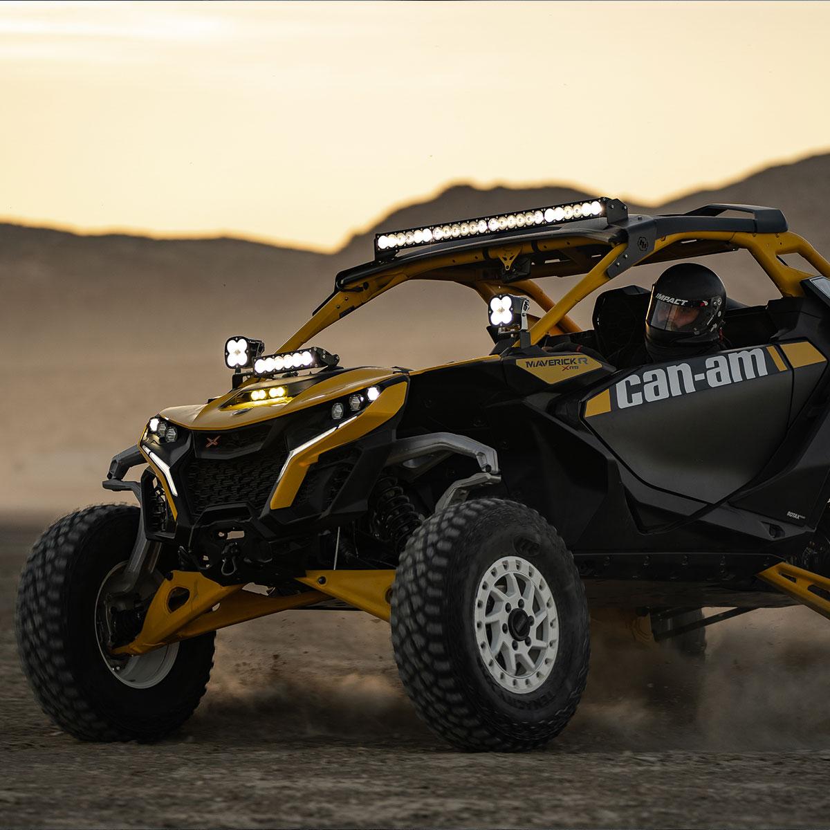 Baja Designs Can-Am, Maverick R, 40 Inch OnX6+ Roof Mount Kit Baja Designs