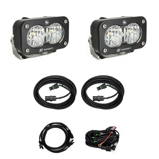 S2 Sport W/C Reverse Kit Wide Cornering Clear Toggle Wiring Baja Designs