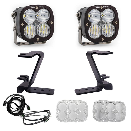 XL Pro A-Pillar Kit 2023-On Ford F-250/350 Super Duty Driving/Combo Clear Upfitter Wiring Baja Designs