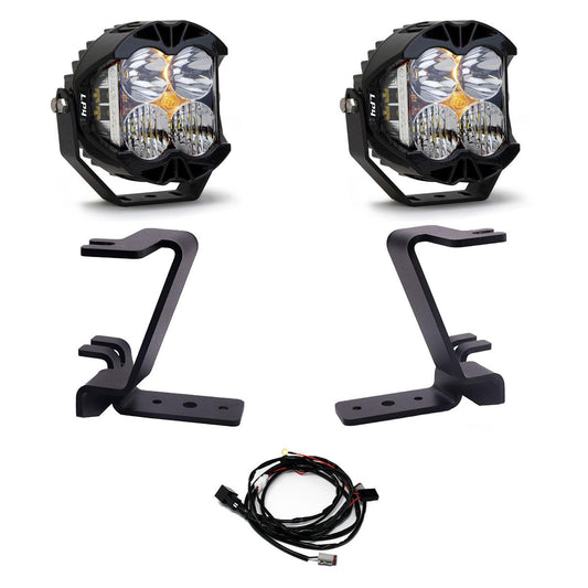 LP4 A-Pillar Kit 2023-On Ford F-250/350 Super Duty Driving/Combo Clear Toggle Wiring Baja Designs