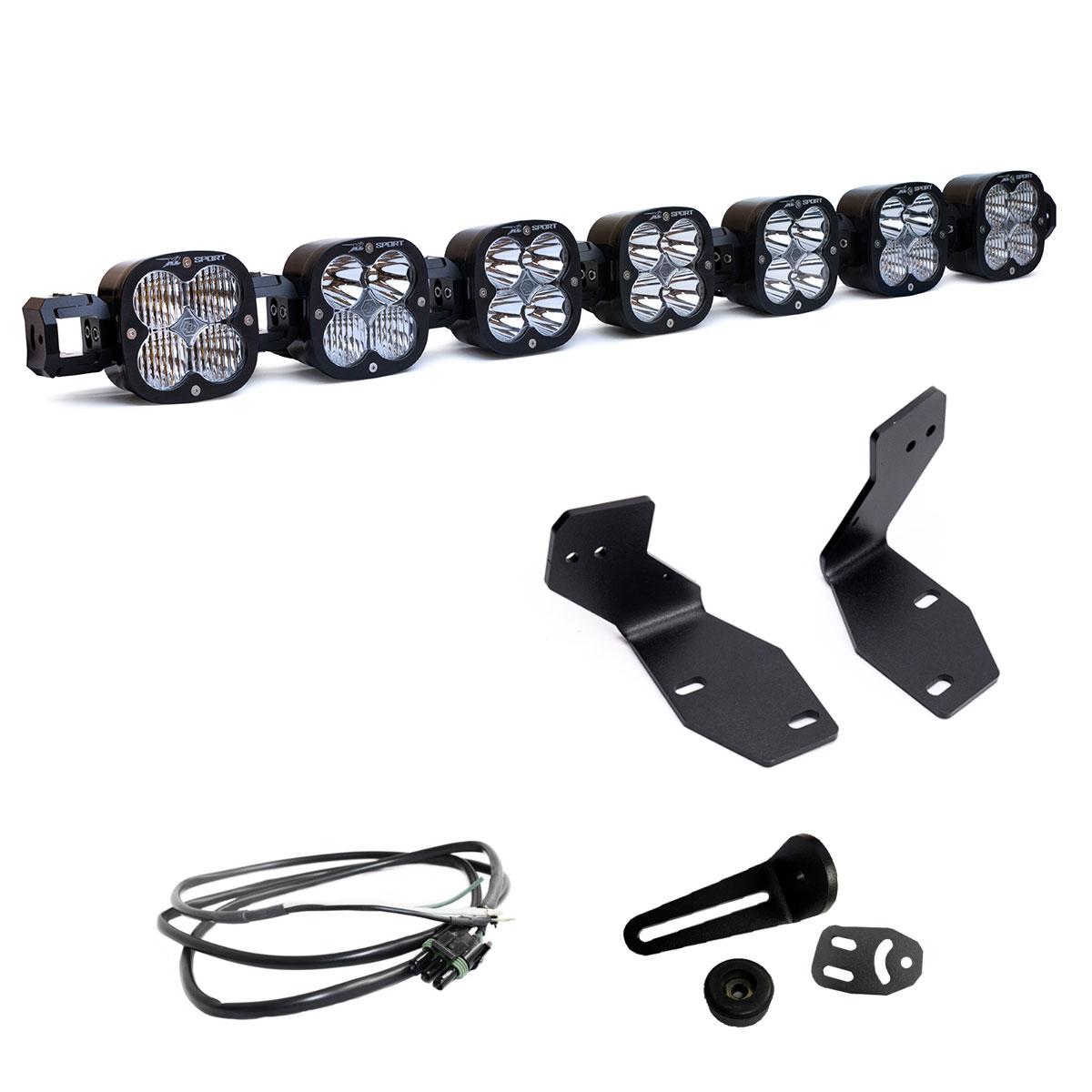 7XL Linkable Bumper Light Kit 2023-On Ford F-250/350 Super Duty Light Pattern: Multi-Pattern Clear Upfitter Baja Designs