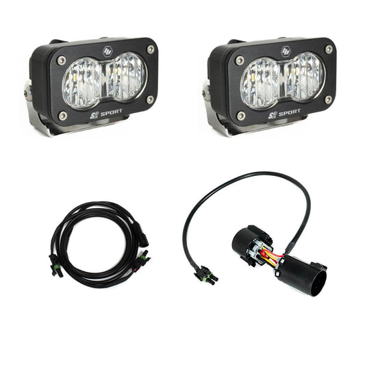 S2 Sport W/C Reverse Kit Plug-N-Play Wide Cornering Clear Plug-n-Play Wiring Baja Designs