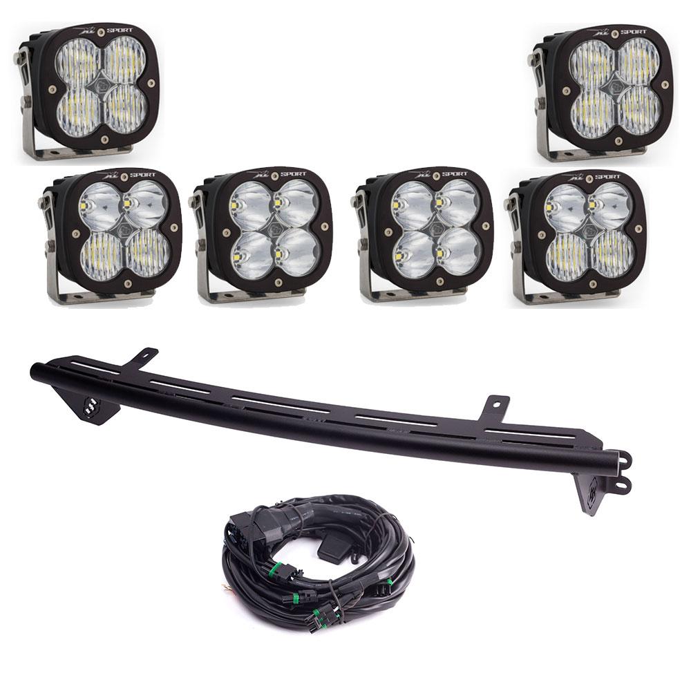 Ford Super Duty 23-On XL Sport Bull Bar Light Kits Kit w/ Upfitter Baja Designs