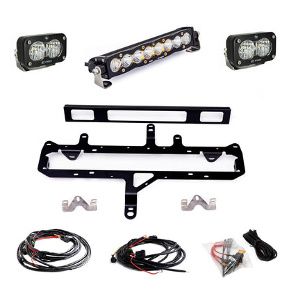 S8 10-inch/S2 Pro Grille Light Kit 2024-On Toyota Tacoma TRD Pro Baja Designs-4