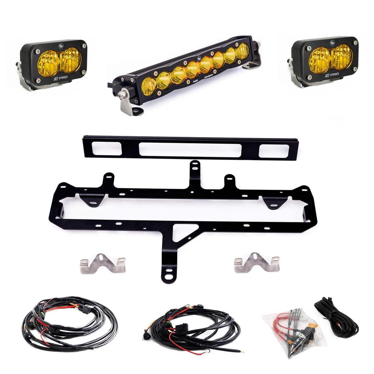 S8 10-inch/S2 Pro Grille Light Kit 2024-On Toyota Tacoma TRD Pro Baja Designs-1