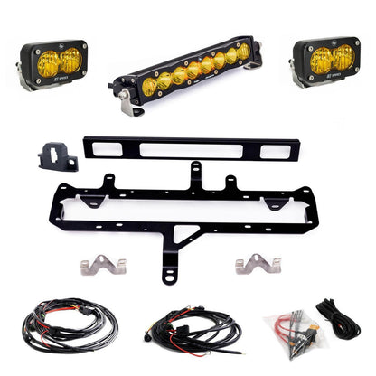 Toyota S8 10 inch Light Bar S2 Pro Grille Conversion Light Kit 2024-On Toyota Tacoma Clear Baja Designs