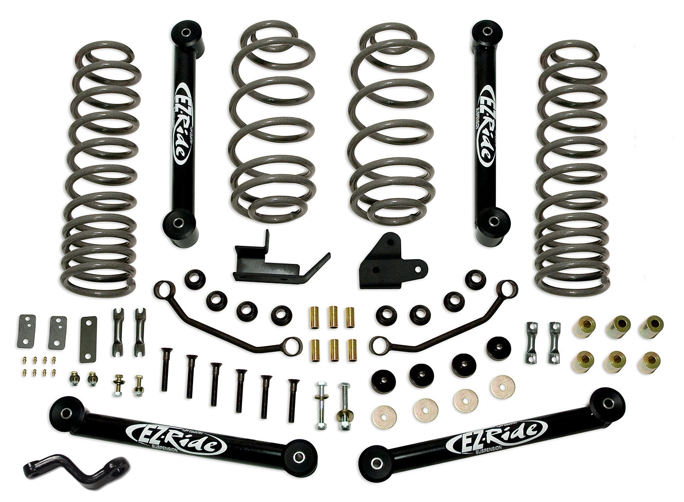 4 Inch Lift Kit 97-06 Jeep Wrangler TJ EZ-Ride Lift Kit Tuff Country-2