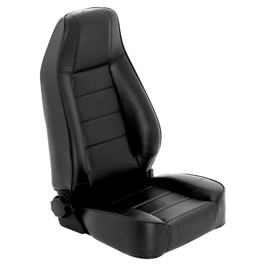 Seat Front Factory Style Replacement W/ Recliner 1987-2006 Jeep Wrangler YJ, TJ/LJ Vinyl Black Smittybilt