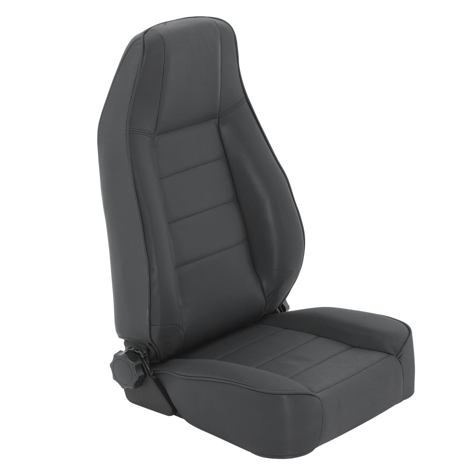 Seat Front Factory Style Replacement W/ Recliner Denim 1987-2006 Jeep Wrangler YJ, TJ/LJ Black Smittybilt