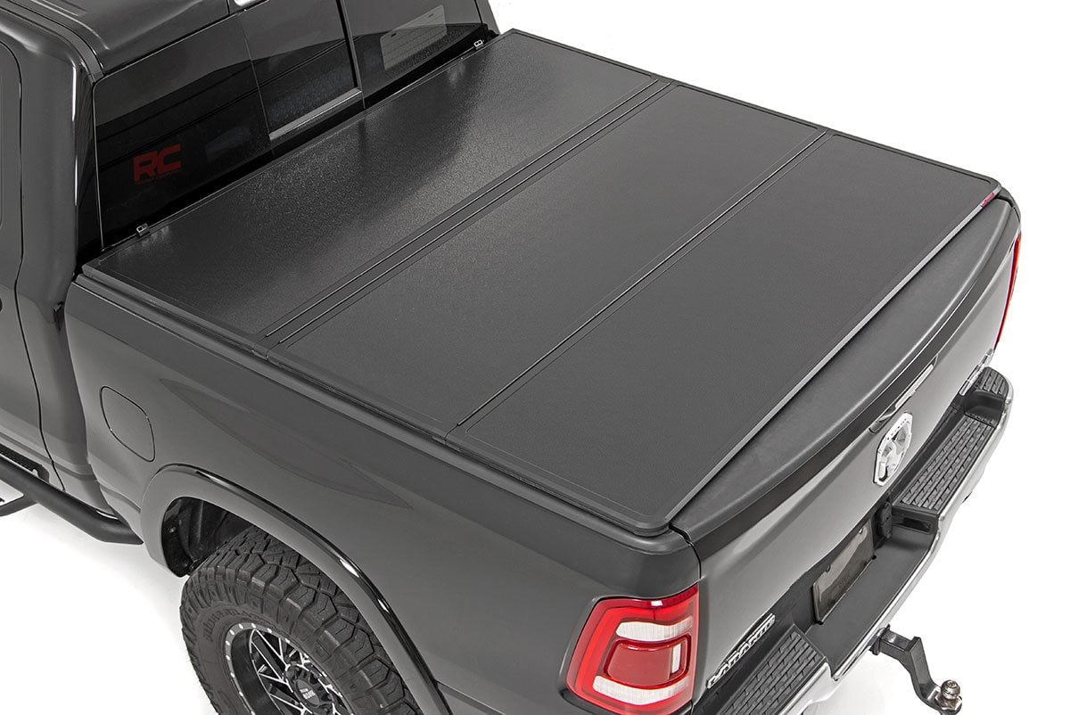 Rough Country Hard Folding Bed Cover 5.5 Ft Bed Ram 1500 2WD/4WD (10-23 and Classic) Rough Country