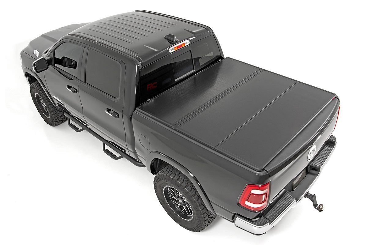 Hard Folding Bed Cover 5.5 Ft Bed Ram 1500 2WD/4WD (10-23 and Classic) Rough Country-2