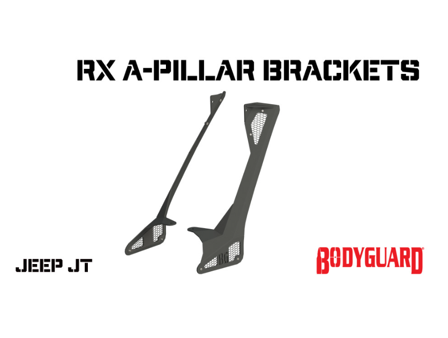 2020-2025 Jeep JT Gladiator A-Pillar Light Bar Bracket Bodyguard Bumpers-5