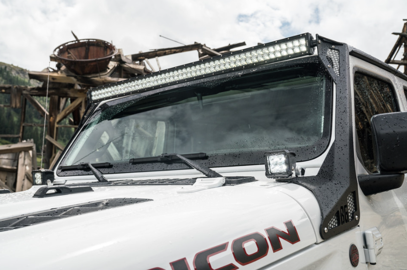 2020-2025 Jeep JT Gladiator A-Pillar Light Bar Bracket Bodyguard Bumpers-3